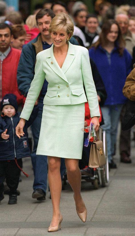 princess diana mint green chanel suit